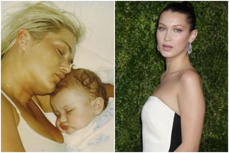 La hija de Yolanda Hadid: Bella Hadid Yolanda | Instagram/@bellahadid & Alamy Stock Photo