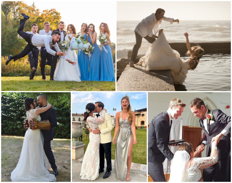 Even More of the Funniest Wedding Day Photo Fails Ever | BY-_-BY/Shutterstock & Geoff Goldswain/Shutterstock & Instagram/@paoletta.carelli & @hannahstocking & @aliquinex