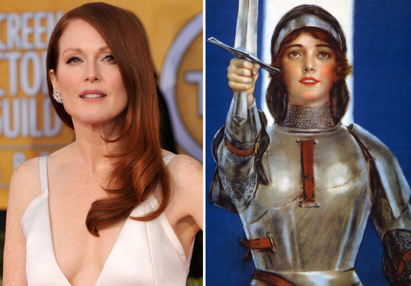 Julianne Moore y Juana de Arco | Alamy Stock Photo by Elizabeth Goodenough/Everett Collection & Fine Art Images/Heritage Images