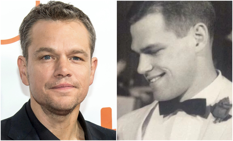 Matt Damon y el padre de alguien | Alamy Stock Photo by NASA/Bill Ingalls & Reddit.com/coffeeandtrout