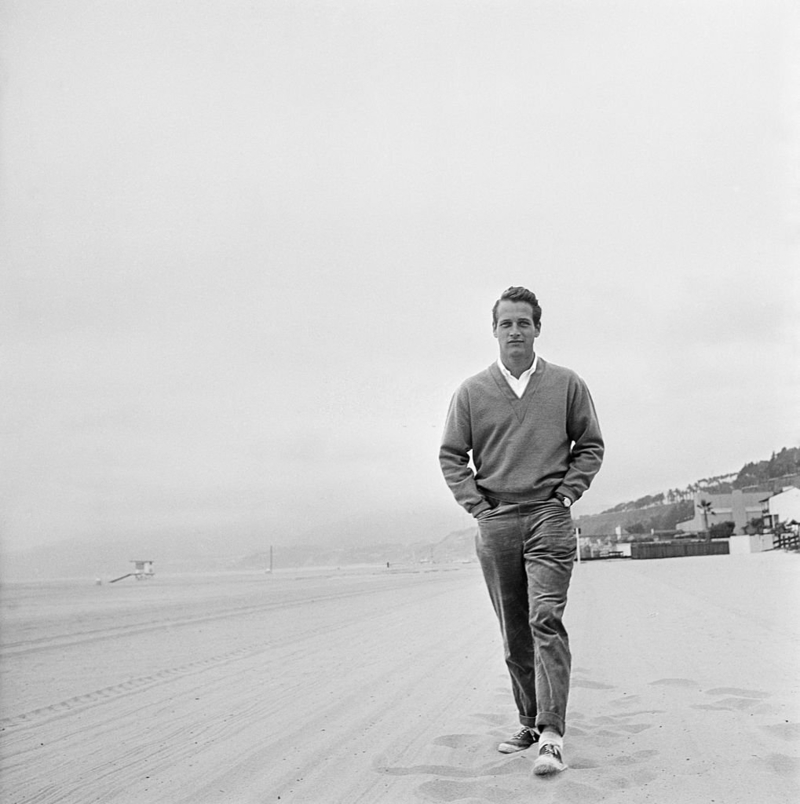 Paul Newman en el plató de “La ciudad frente a mí” | Getty Images Photo by Hulton Archive