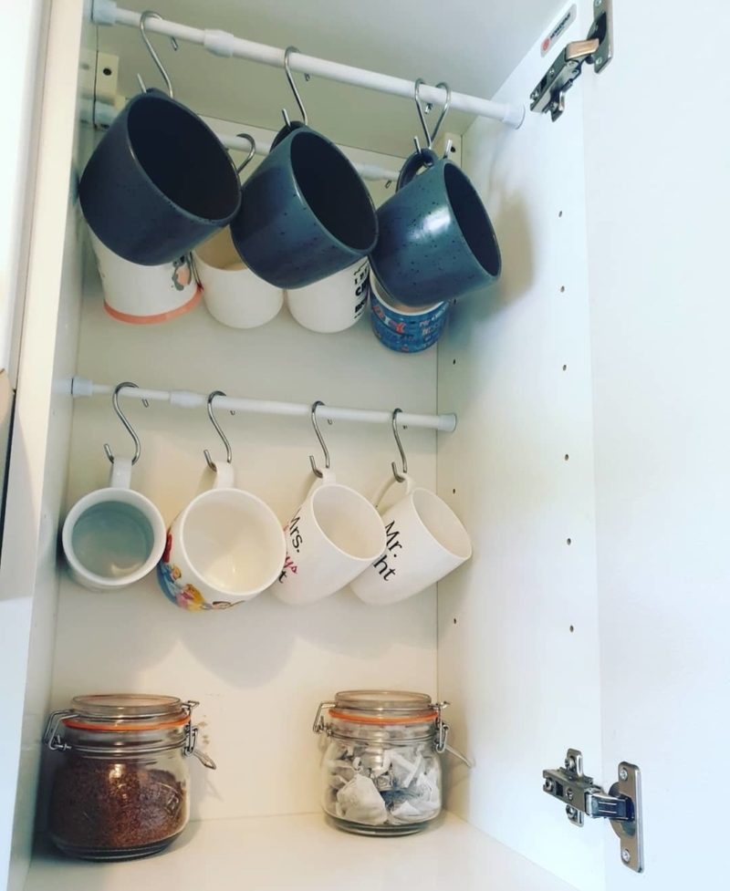 Portavasos de bricolaje | Instagram/@busylifecleanhome