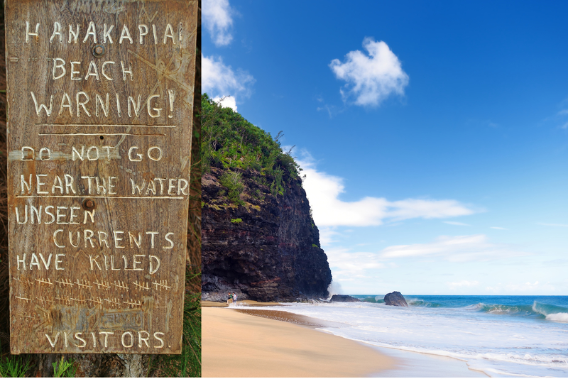 PRAIA DE HANAKAPIAI, HAVAÍ | Mtrc/Shutterstock & MNStudio/Shutterstock