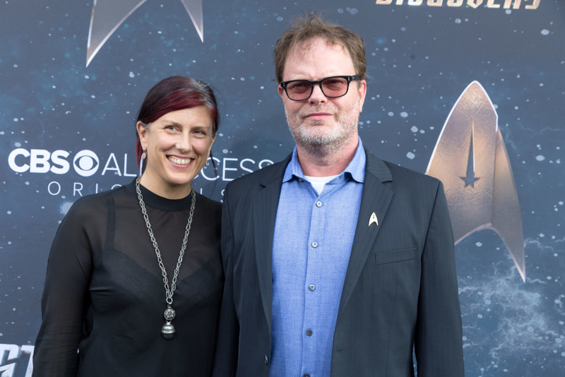 Rainn Wilson E Holiday Reinhorn | Getty Images Photo by Greg Doherty/Patrick McMullan 