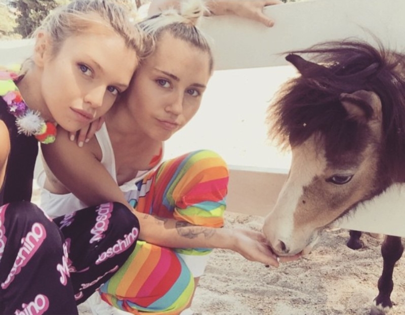 Miley Cyrus E Stella Maxwell  | Instagram.com/stellamaxwell