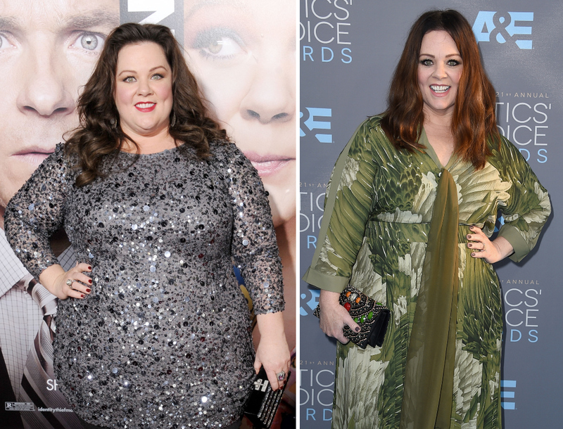 Melissa McCarthy – 34 Kg | Getty Images Photo by Gregg DeGuire/WireImage & Steve Granitz/WireImage