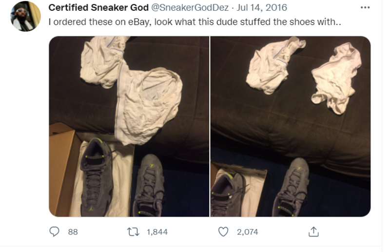 Empacotadores Engenhosos | Twitter/@SneakerGodDez