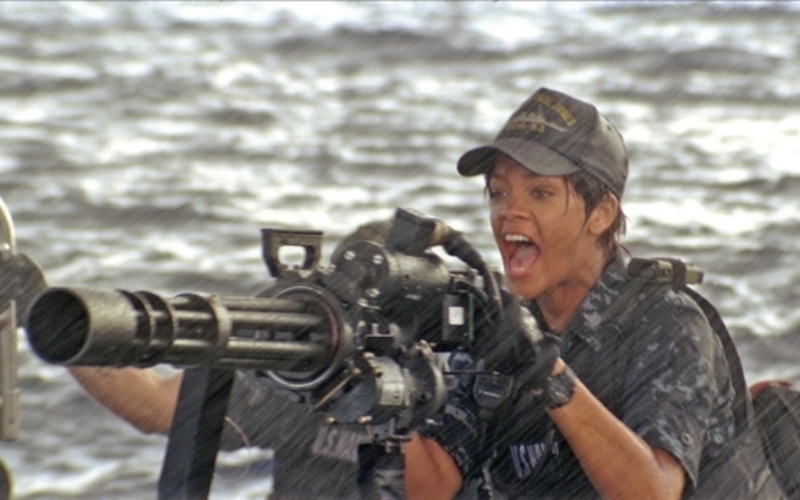 Rihanna as Cora “Weps” Raikes in Battleship | Alamy Stock Photo