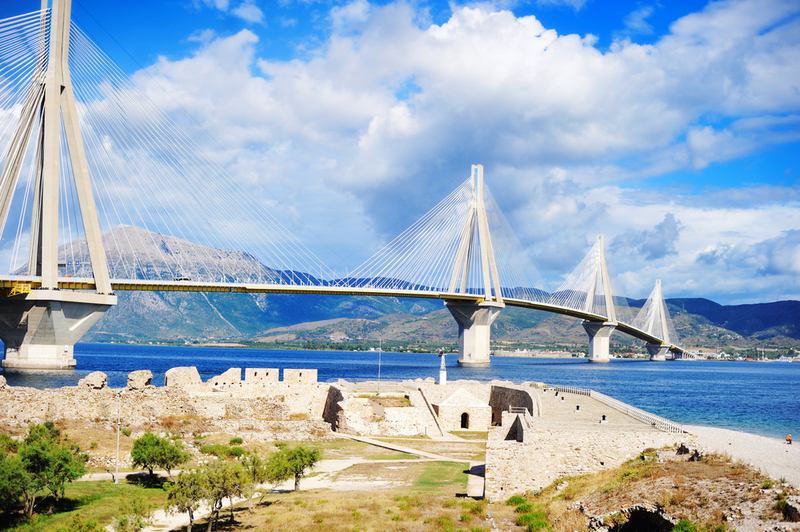 Rio–Antirrio Bridge, Greece | Shutterstock Photo by Alinute Silzeviciute