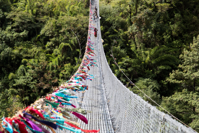 Hanging Bridge Of Ghasa, Nepal | Alamy Stock Photo by Oliver Förstner