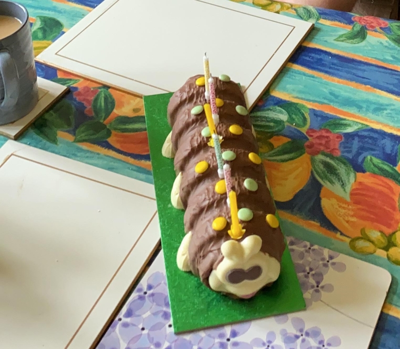 Colin the Caterpillar Cake | Alamy Stock Photo