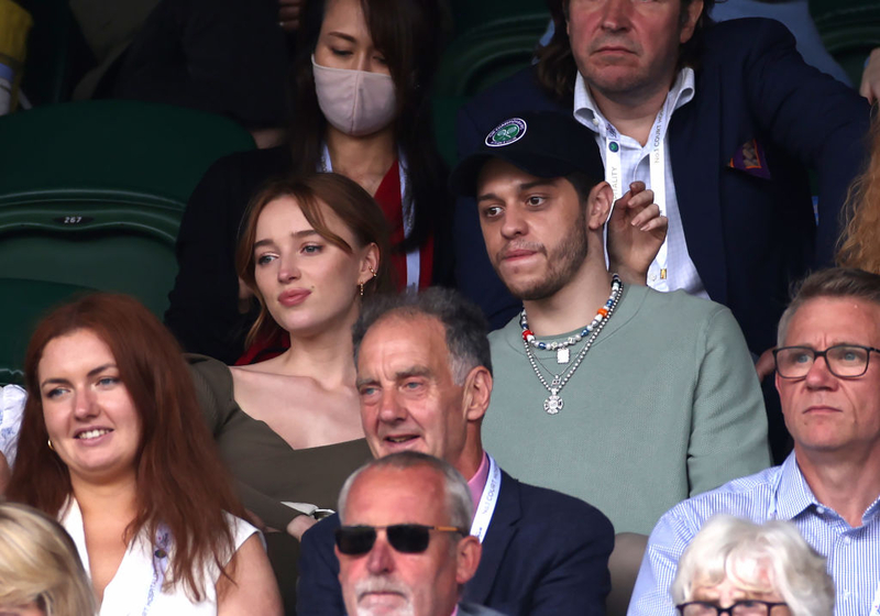 Phoebe Dynevor and Pete Davidson | Getty Images Photo by Steven Paston/PA Images