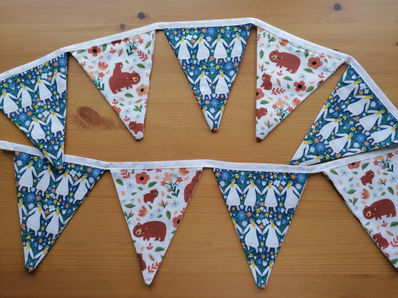 Make a Fabric Pennant Banner | Reddit.com/OperaGhostWriter