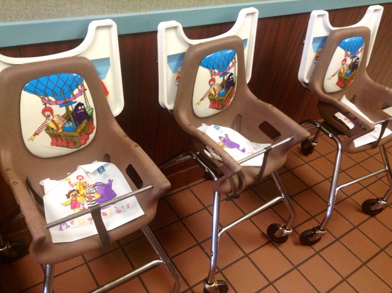 Vintage Mickey Dee’s Baby Chairs | Flickr Photo by Mike Mozart