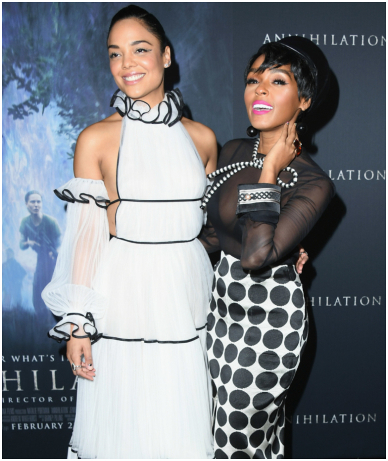 Janelle Monáe & Tessa Thompson | Getty Images Photo by Jon Kopaloff/FilmMagic