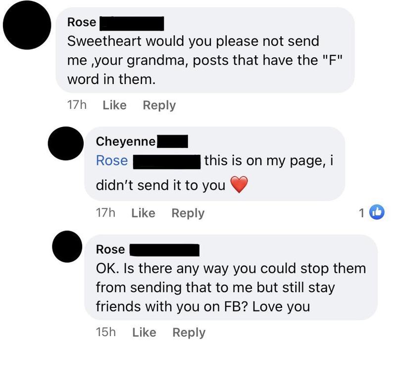 No Swearing on My Facebook | Reddit.com/iamcheyenne98