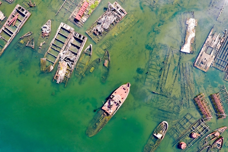 The Arthur Kill Ship Graveyard | Alamy Stock Photo by Felix Lipov